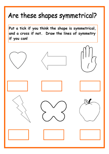 Are these shapes symmetrical? by kmed2020 - Teaching Resources - Tes