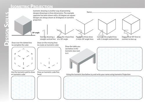 Isometric Worksheet by Vex - Teaching Resources - Tes
