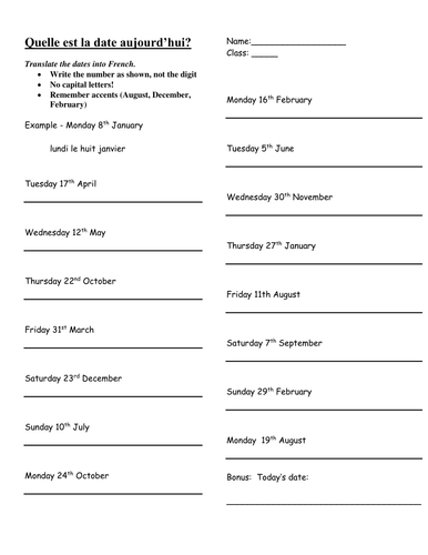 Writing The Date by avrildcamp - Teaching Resources - Tes
