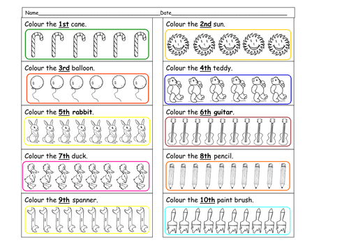 How to write ordinal numbers