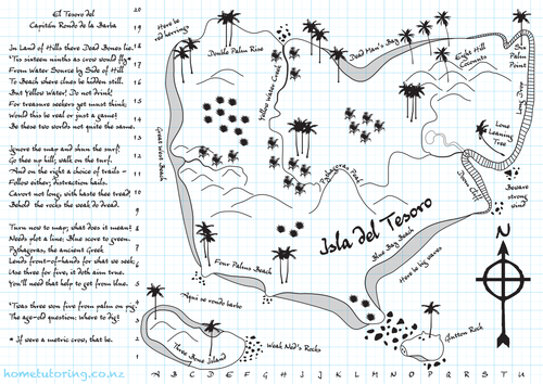 Worksheets Treasure Hunt Math Worksheet treasure hunt loci constructions by andrewchambers teaching resources tes