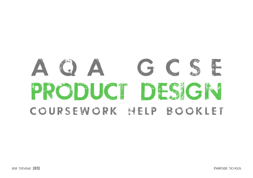Aqa product design gcse coursework
