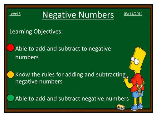 Adding and subtracting negative numbers by dannytheref - Teaching