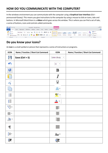 Worksheets Microsoft Worksheet ms word icons worksheet by kylieadams teaching resources tes