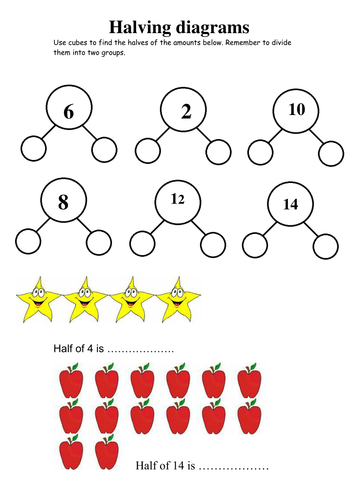Doubling And Halving Numbers Worksheet Year 1