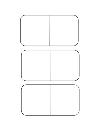 Blank Dominoes by MissEHill - Teaching Resources - Tes