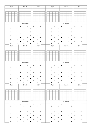 Plans and Elevations Paired Task by alimay84 - Teaching Resources - Tes