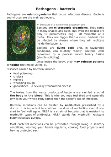 How Pathogens Cause Infection by TRF23 - Teaching Resources - Tes