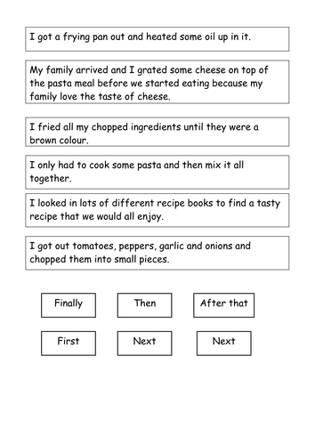 Write a recount example