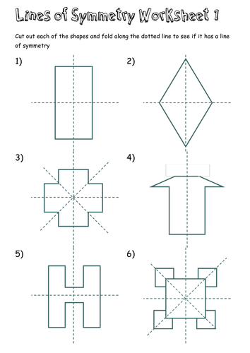 Lines of Symmetry Worksheets by t0md3an - Teaching Resources - Tes