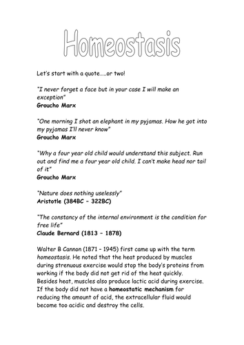 Worksheets Homeostasis Worksheet homeostasis and feedback worksheet answers llamadirectory com negative by gething teaching resources