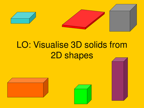 Visualising 3D shapes and volume by csimonds - Teaching Resources - Tes