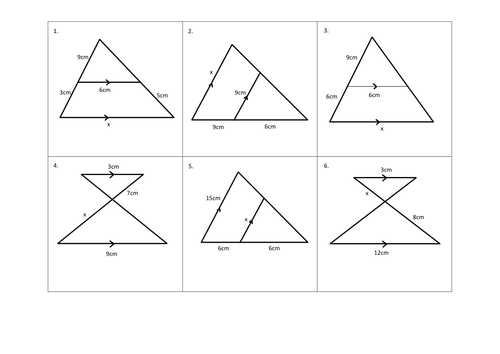 Similar Triangles Matching Task by cturner16 - Teaching Resources - Tes