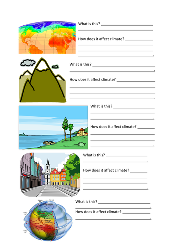 Factors that effect climate by Mr_grumpy - Teaching Resources - Tes