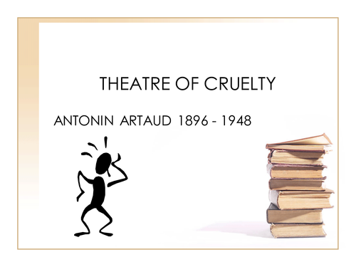 Antonin Artaud The Theatre Of Cruelty Pdf To Excel