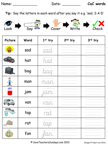 Year 1 Spellings Words Lists New Curriculum By SaveTeachersSundays 