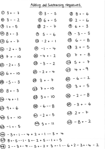 image-result-for-number-line-with-positive-and-negative-numbers-negative-numbers-worksheet