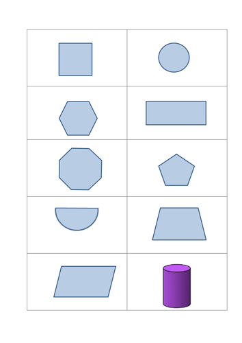 Worksheets Shape Name 2d 3d to shape name properties dominoes by gepocock teaching resources tes