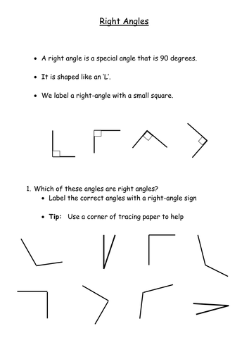 3D Shapes - Right Angles by Flukos - Teaching Resources - Tes
