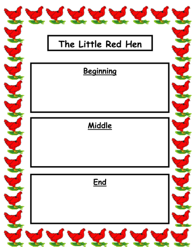 THE LITTLE RED HEN SEQUENCE by marilena1 - Teaching Resources - Tes