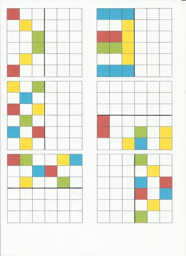 Reflective symmetry pattern worksheets by christie1991 - Teaching