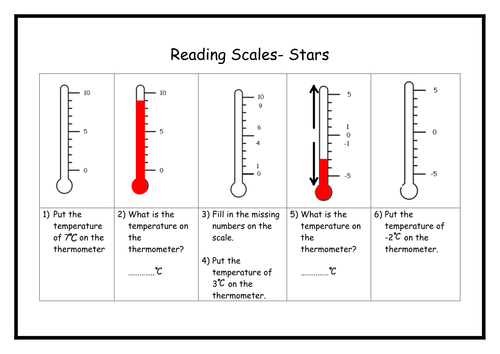 Reading Scales - Thermometers by Elliethorn - Teaching ...