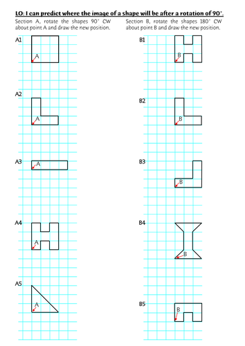 Worksheets Rotation Worksheets year 6 rotation worksheet by rjsenior teaching resources tes