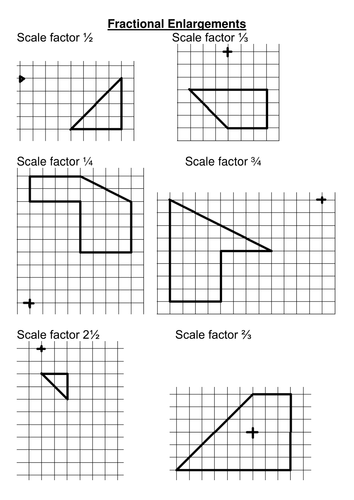 Enlargement with a fractional scale factor by rhiannonwates - Teaching