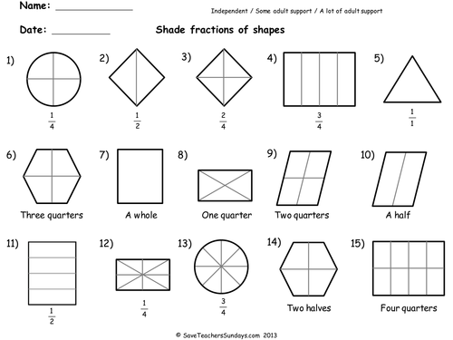 2nd Grade Fractions Worksheets Free Printables Education Com