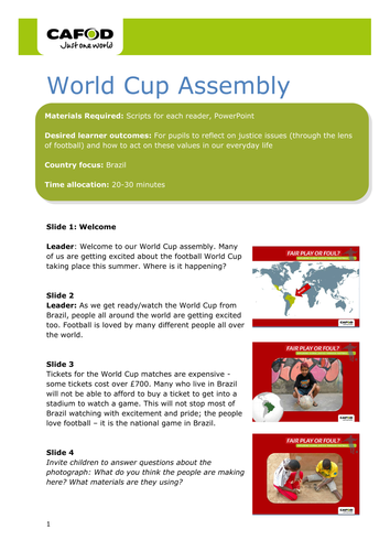Fairtrade Lesson Ks2