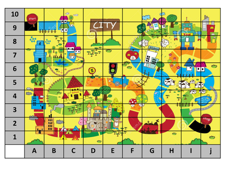 Grid references whiteboard and worksheet resource by adem909 - Teaching