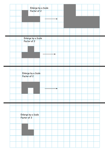 Simple Enlargement Starter by ChristopheGutierrez - Teaching Resources