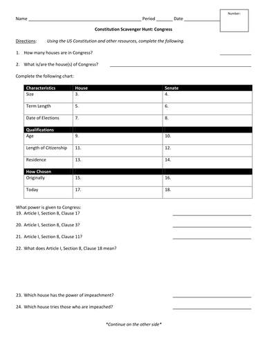 Worksheets Constitution Scavenger Hunt Worksheet constitution scavenger hunt legislative branch by jyoung121 teaching resources tes