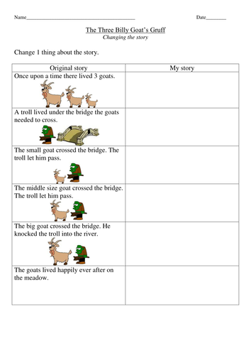 The Three Billy Goats Gruff by sarah.j - Teaching Resources - Tes