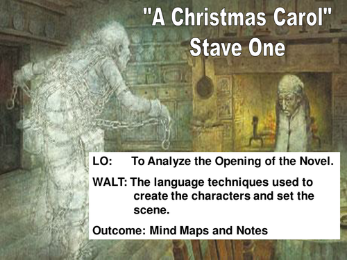 Stave 1 Activities "A Christmas Carol" by fholt - Teaching Resources - Tes