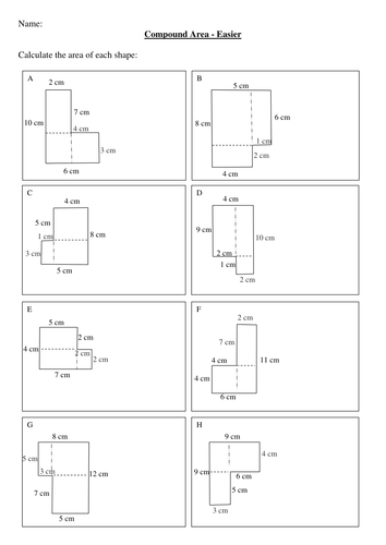 Worksheets Composite Area Worksheet maths ks2 ks3 compound areas worksheet by bluberry24 teaching resources tes