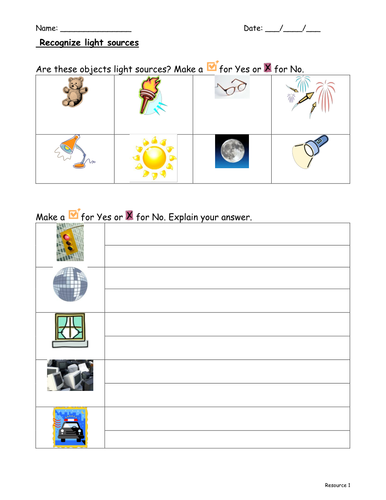 Worksheets Natural And Artificial Sources Of Light Worksheet sources of light worksheet sharebrowse recognising by f8f1 teaching resources tes