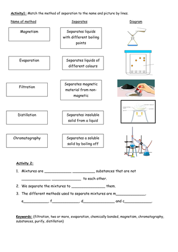 Separation techniques by tayyabwahid  Teaching Resources  Tes