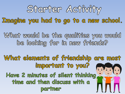 Friendship & Social Skills KS2 SEAL and PSHE Complete Lesson