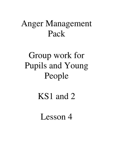 Anger Management 6 Lesson Plans & 6 Notebooks plus resources KS1, KS2, Y7