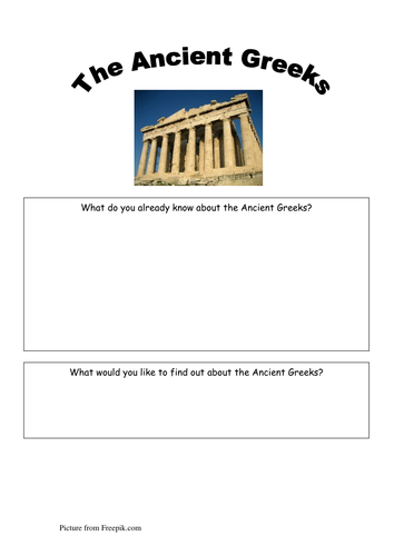 Ancient Greeks - KS2 - Lesson 1 - Introduction to Ancient Greeks (series of lessons - 6 lessons)