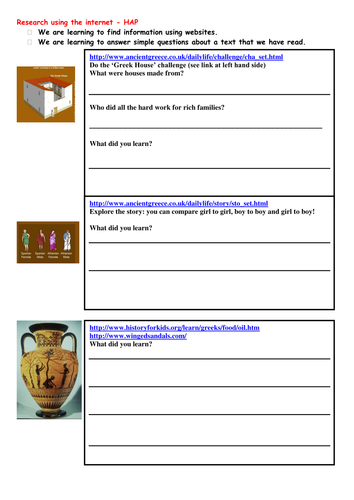 Ancient Greeks - KS2  - ICT/research and geography - What can we find out about the Ancient Greeks