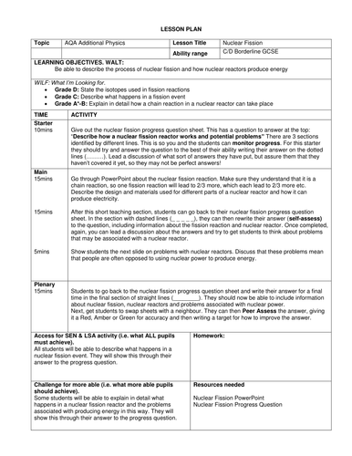 GCSE Nuclear Fission