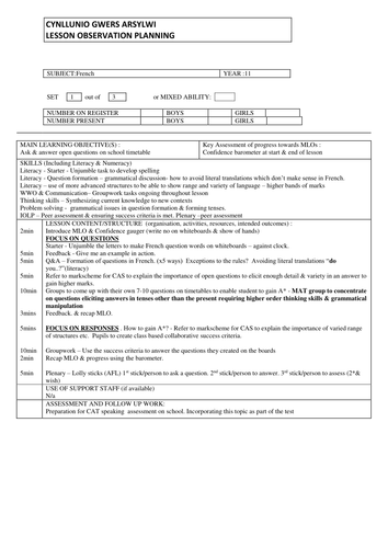 Asking questions & discussing school timetable