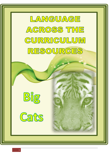 BIG CATS :   A Language across the curriculum theme