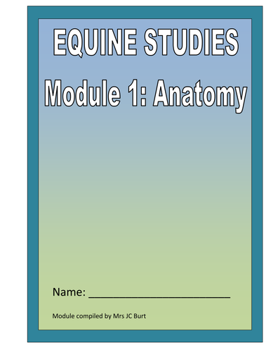 EQUINE STUDIES - A LANGUAGE  CROSS CURRICULAR THEME