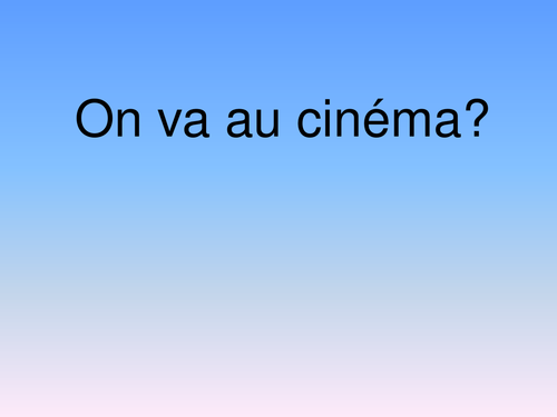 Le Cinéma - Session I      - French - Y8