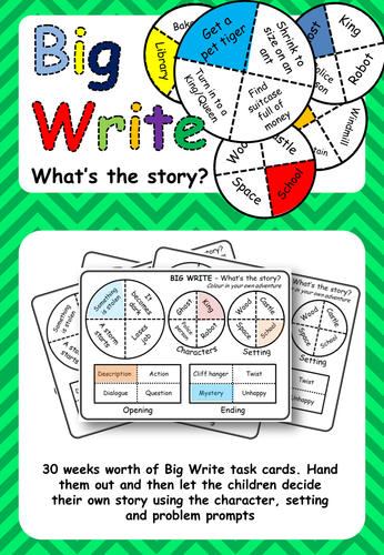 Big Write Story Prompts: What's the story?
