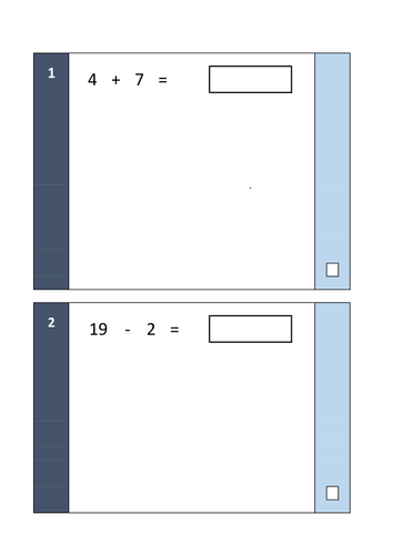 NEW Year 2 Unlimited Mathematics SATs Arithmetic Paper Maker