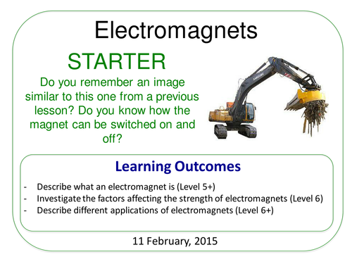 Year 7: Electromagnets (Magnetism & Electricity 7.5)